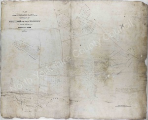 Historic map of Sutton on the Forest 1847